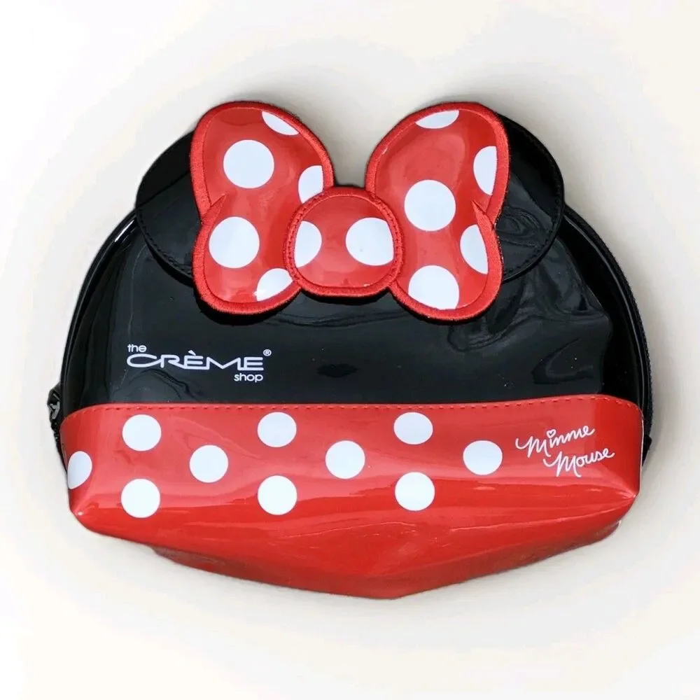 Minnie Mouse Cosmetic Bag The Creme Shop Makeup Travel Pouch